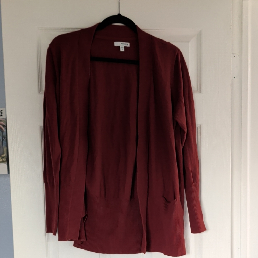 Sonoma Open-Front Cardigan in Rust